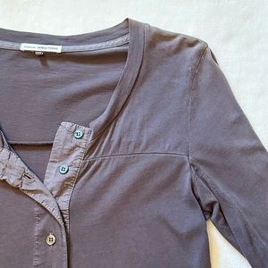 James Perse Long Sleeve Slub Shirt